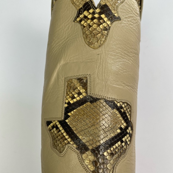 Vintage Justin Texas python leather boots - Picture 7 of 9